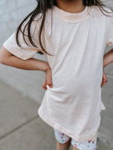 Load image into Gallery viewer, Better Than Your Basic Tee PEACH BLOSSOM | Kid's Mineral Wash Short Sleeve Boyfriend Tee