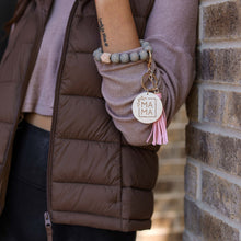 Load image into Gallery viewer, Ready to Ship | Mama PENDANT Beaded Tassel Keychain*