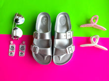 Load image into Gallery viewer, Metallic Beach | Silver Metallic Platform Floatie Sandal By Corky's