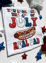 Load image into Gallery viewer, You Look Like The Fourth Of July | Women's White Graphic Tee