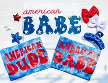 Load image into Gallery viewer, American Babe & American Dude | Kid's Tie-Dye Graphic Tee