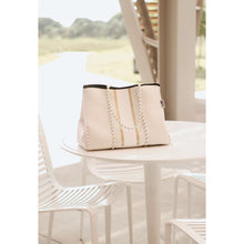 Load image into Gallery viewer, Ready to Ship | The South Beach - Gold Stripe White Neoprene *