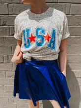 Load image into Gallery viewer, USA | Vintage Distressed Natural Cheetah Women's Graphic Tee | Mommy & Me