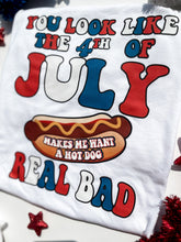 Load image into Gallery viewer, You Look Like The Fourth Of July | Women's White Graphic Tee