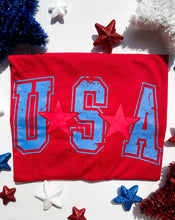 Load image into Gallery viewer, USA | Women's Red USA Graphic Tee