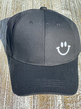 Load image into Gallery viewer, "You Make Me Smile" Black Baseball Hat