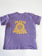 Load image into Gallery viewer, You Are My Sunshine | Girl's Purple Graphic Tee