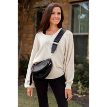 Load image into Gallery viewer, Women's sling bag with zipper closure and adjustable strap