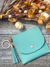 Load image into Gallery viewer, Snap Closure Keychain Wallet 2 "Mint"