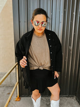 Load image into Gallery viewer, Better Than Your Basic Tee | OLIVE Mineral Wash Short Sleeve Boyfriend Tee