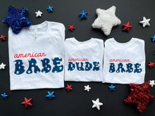 Load image into Gallery viewer, American Babe & American Dude 🇺🇸 | Kids Short Sleeve Graphic Tee