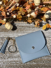 Load image into Gallery viewer, Snap Closure Wallet Keychain 2 "Blue"