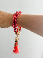 Load image into Gallery viewer, Acrylic Wristlet Keychain "Red"