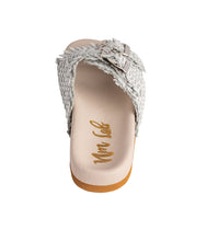 Load image into Gallery viewer, Intertwine Dual Woven Strap Slide in White