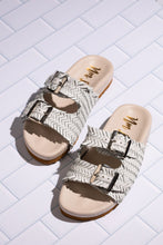 Load image into Gallery viewer, Intertwine Dual Woven Strap Slide in White