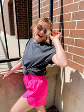 Load image into Gallery viewer, Better Than Your Basic Tee | IRON BLACK Mineral Wash Short Sleeve Boyfriend Tee