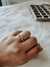 Load image into Gallery viewer, Stevie Chevron Sterling Silver Band Ring