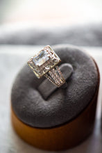 Load image into Gallery viewer, Rowan Emerald Cut Sterling Silver Ring