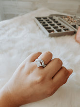 Load image into Gallery viewer, Astrid White Gemstone Sterling Silver Ring