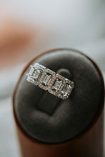 Load image into Gallery viewer, Ava Links Baguette Sterling Silver Ring