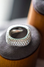 Load image into Gallery viewer, Natalia Round Cut Sterling Silver Ring Band