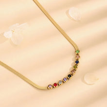 Load image into Gallery viewer, Kath Multi-gem Gold Necklace