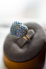 Load image into Gallery viewer, Anna Sapphire Heart Sterling Silver Ring