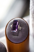 Load image into Gallery viewer, Isla Emerald Cut Amethyst Sterling Silver Ring