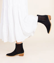 Load image into Gallery viewer, Leonor Suede Ankle Boot in Black