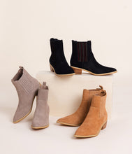 Load image into Gallery viewer, Leonor Suede Ankle Boot in Black