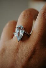 Load image into Gallery viewer, Seraphina Pear Cut Silver Ring