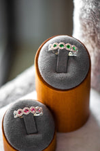 Load image into Gallery viewer, Lucy Infinity Sterling Silver Ring in Emerald