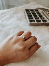 Load image into Gallery viewer, Gretchen Dainty Solitaire 14K Gold Ring