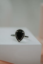 Load image into Gallery viewer, Celestine Black Heart Sterling Silver Ring