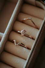 Load image into Gallery viewer, Taryn Morganite Rose Gold 3PC Ring Set