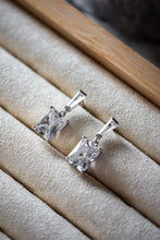 Load image into Gallery viewer, Everly Emerald Cut Drop Earrings