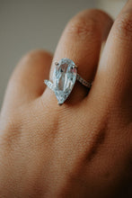 Load image into Gallery viewer, Seraphina Pear Cut Silver Ring