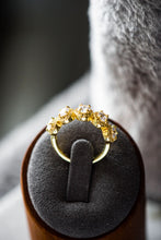 Load image into Gallery viewer, Isabella 5-Stone Half Eternity Gold Ring