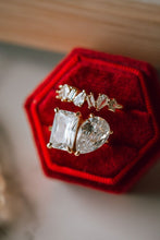 Load image into Gallery viewer, Perrie 2PC Champagne Gold Ring Set