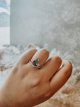 Load image into Gallery viewer, Marina Moss Agate 2PC Rose Gold Ring Set