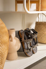 Load image into Gallery viewer, River Dance Woven Sandal in Pewter