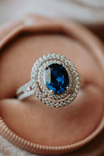 Load image into Gallery viewer, Winnie Sapphire Sterling Silver Ring