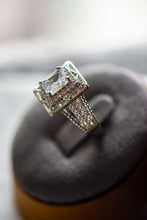 Load image into Gallery viewer, Rowan Emerald Cut Sterling Silver Ring