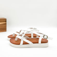 Load image into Gallery viewer, Sela Platform Sandal in White