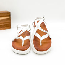 Load image into Gallery viewer, Sela Platform Sandal in White