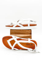 Load image into Gallery viewer, Sela Platform Sandal in White