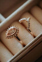 Load image into Gallery viewer, Jordyn Morganite Rose Gold Ring Set