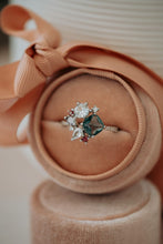 Load image into Gallery viewer, Cyra Multi-Stone Silver Ring