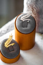 Load image into Gallery viewer, Eliana Leafy Open Size Gold Ring