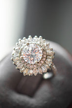 Load image into Gallery viewer, Nova Round Cut Sterling Silver Ring